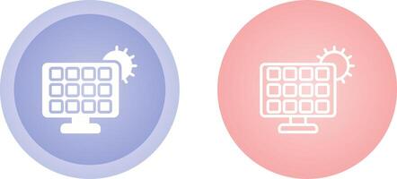 Solar panel charger Vector Icon