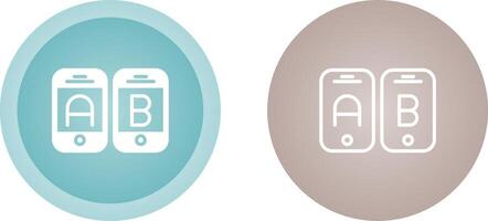 A B Testing Vector Icon