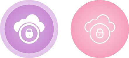 Cloud Security Vector Icon