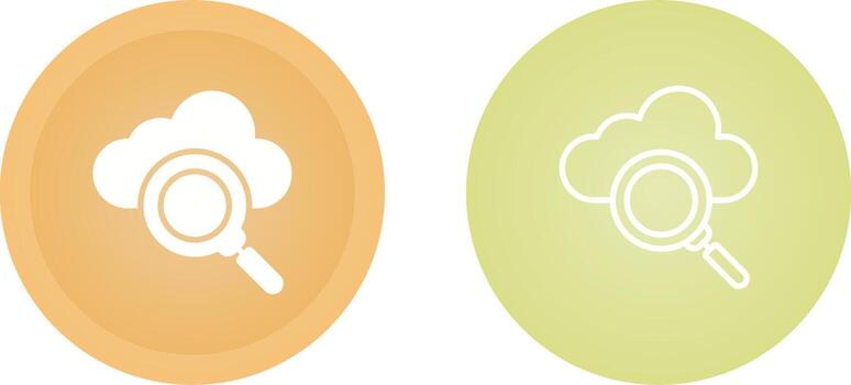 icono de vector de servidor de nube