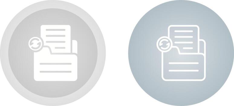 Document Sync Vector Icon