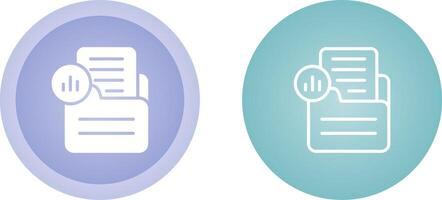 Document Analytics Vector Icon