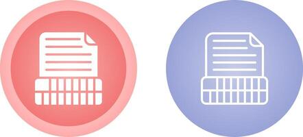 Document Insert Table Vector Icon