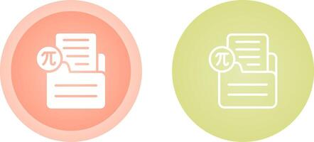 Document Insert Formula Vector Icon