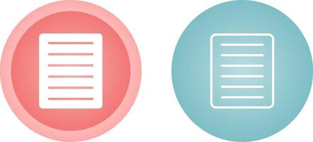 Document Align Justify Vector Icon