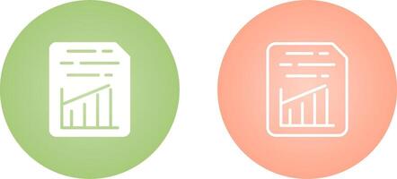 Document Insert Graph Vector Icon