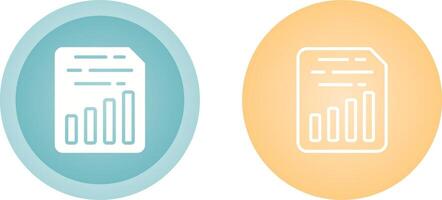 Document Insert Chart Vector Icon