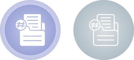 Document Numbering Vector Icon