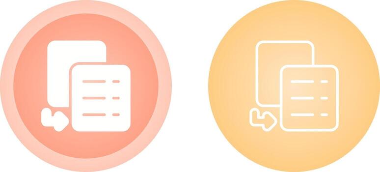 copiar icono de vector