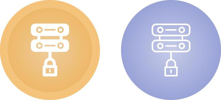 Server Security Vector Icon