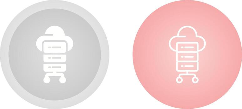 icono de vector de computación en la nube