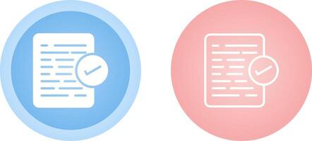 Document Approval Vector Icon