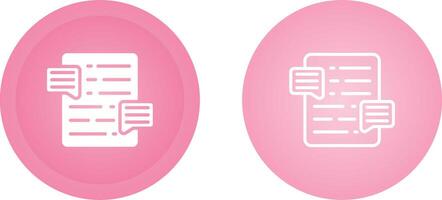 Document Commenting Vector Icon