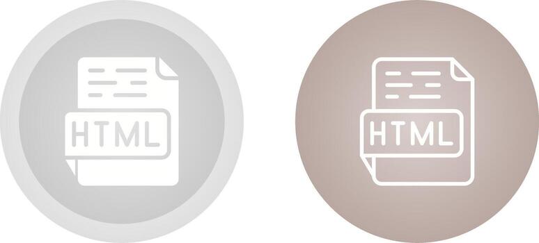 icono de vector html