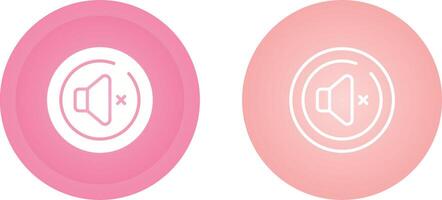 Mute Circle Vector Icon