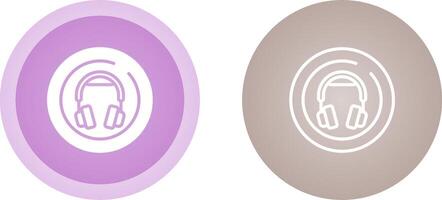 Headphones Circle Vector Icon