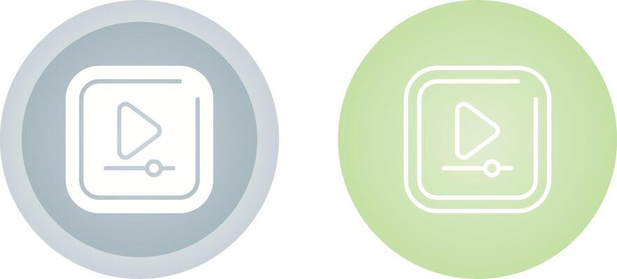 Video Play Square Vector Icon