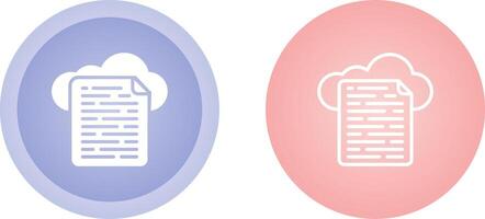 Cloud Data Vector Icon