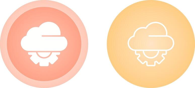 icono de vector de nube