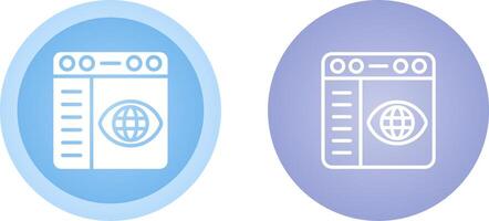 Browser Settings Vector Icon