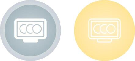 icono de vector de computadora de escritorio