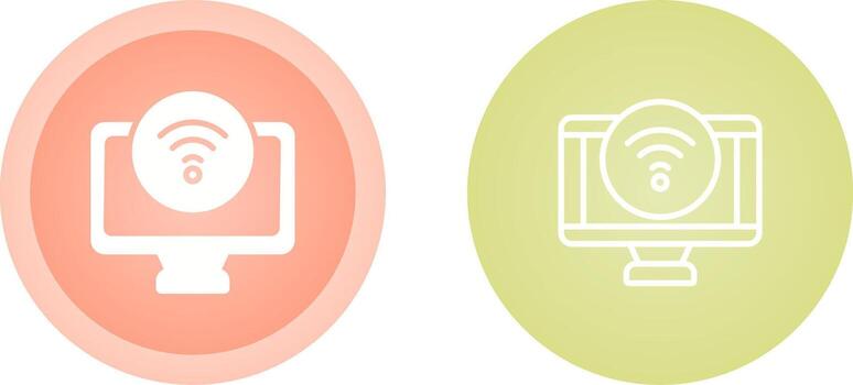 icono de vector de computadora