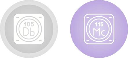 Unique Two Icons Set vector
