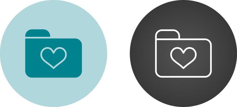 icono de vector de carpeta