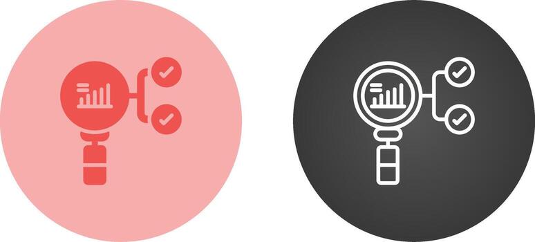 preceptivo analítica vector icono