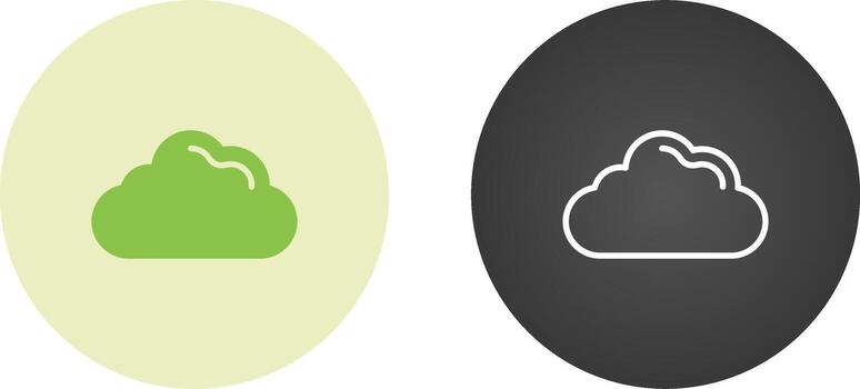 icono de vector de nube