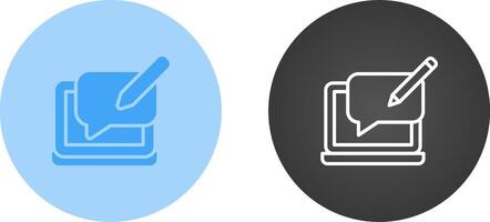 Blog Comment Vector Icon