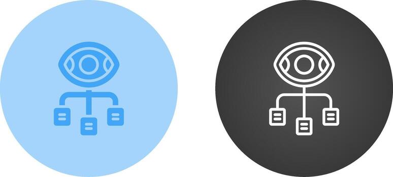 icono de vector de visualización de datos