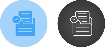 Document Check Vector Icon