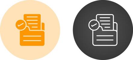 Document Approval Vector Icon
