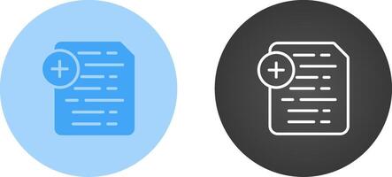 Document Insert Icon Vector Icon