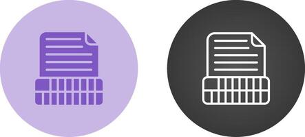 Document Insert Table Vector Icon