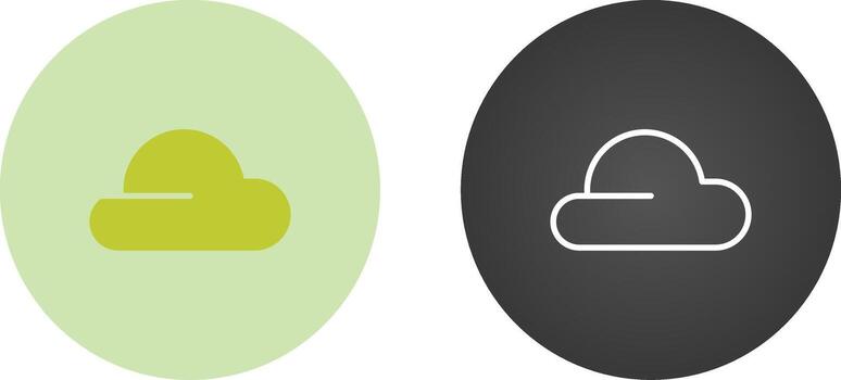 icono de vector de nube