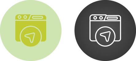 Website Navigation Vector Icon