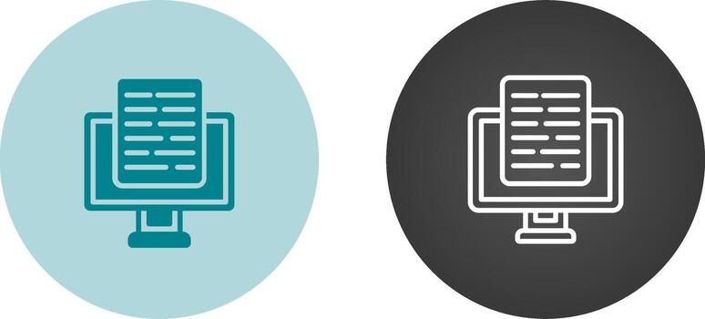 documento presentación vector icono