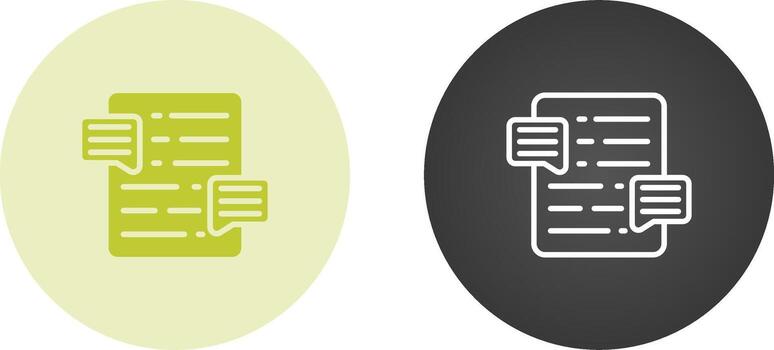 Document Commenting Vector Icon