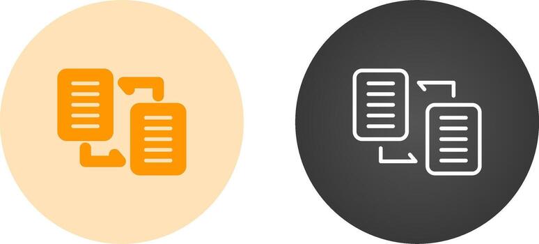 Document Distribution Vector Icon