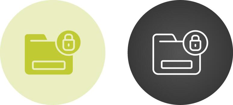documento cifrado vector icono