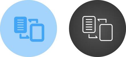 Document Migration Vector Icon