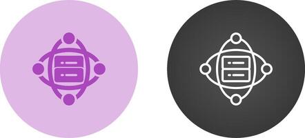 Cluster Server Vector Icon