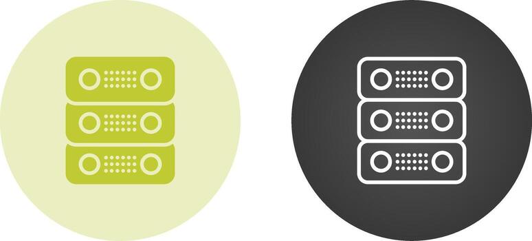 dedicado servidor vector icono