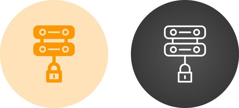servidor seguridad vector icono