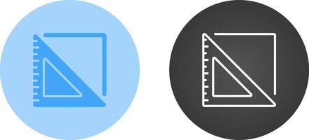 Triangular Ruler Vector Icon