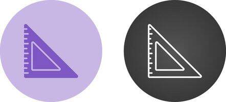 Triangular Ruler Vector Icon