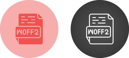 WOFF2 Vector Icon