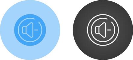 Volume Down Circle Vector Icon